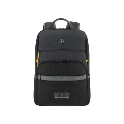 Sülearvuti seljakott Wenger Move 16" Laptop Backpack, must/tumehall, kolm sektsiooni, 10" tahvelarvuti tasku, 19x33x44cm, 22L