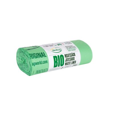 Garbage bag compostable / biodegradable 75l (65x90CM) 23 mic, 20pcs/roll, star base, Industrial, BioBag