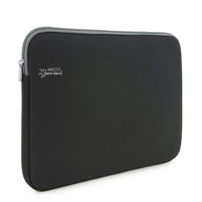 Laptop Sleeve Rapesco 13.3” Germ-Savvy® Antibacterial Neoprene– Black