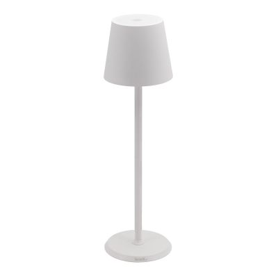 Lauavalgusti SECURIT Feline LED juhtmevaba, H-38cm, 3,5W, aku, 2800K, USB laadimiskaabel magnetiga, IP54 / valge alum.