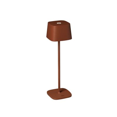 Lauavalgusti KONSTSMIDE Capri LED juhtmevaba, H-36cm, 2.2W, aku, 2700K/3000K, alusega USB laadimiskaabel, IP54 / terracotta alum.