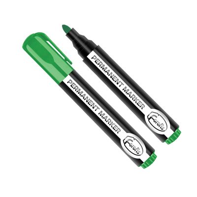 Marker Mego Forofis, 2-5mm round tip, green, permanent