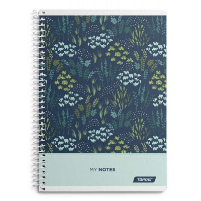 Notebook A4 70 sheets 80g line, Botanical assortment, Target