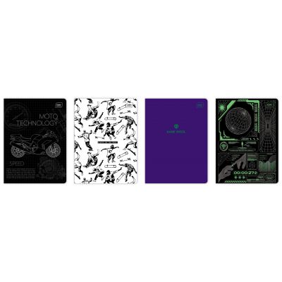 Folder A5 60 sheets, 70g, 5x5 square, UV Boys assortment, Interdruk