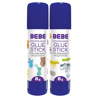 Glue stick Interdruk 8g BEBE Kids purple, dries transparent