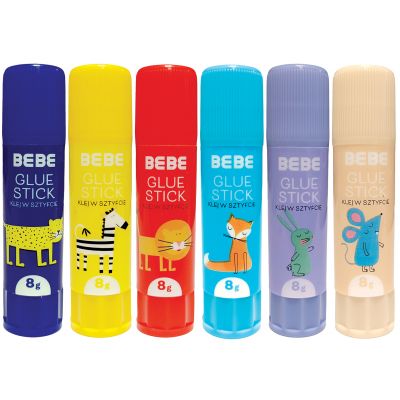 Glue stick Interdruk 8g BEBE Kids assortment