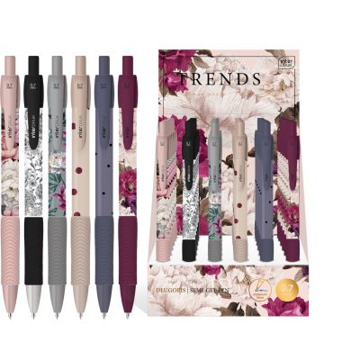 Ball pen Trends 0.7 blue, assortment Interdruk