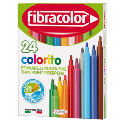 Viltpliiats Fibracolor Colorito 24 värvi
