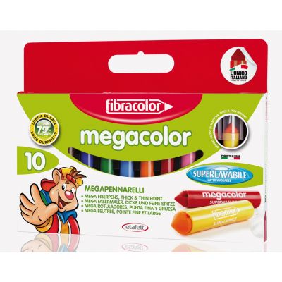 Fibre pen Fibracolor Megacolor 10 colors