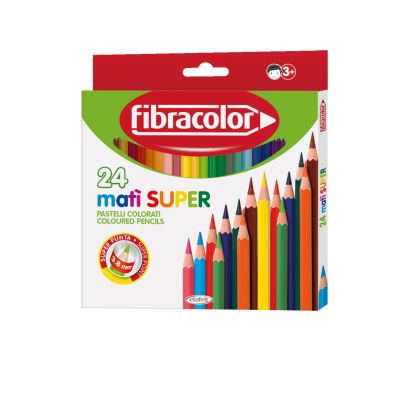 Colored pencil Fibracolor Mati Super 24 colors