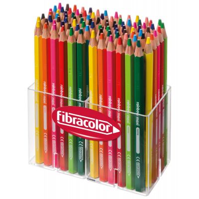 Värvipliiats Fibracolor Rainbow Maxi 96 tk, 8x12 värvi