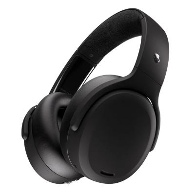Kõrvaklapid+mikrofon Skullcandy Crusher ANC 2 - Black/must Wireless Bluetooth5.0 40mm over-ear USB-C AUX travel-bag; Skullcandy App