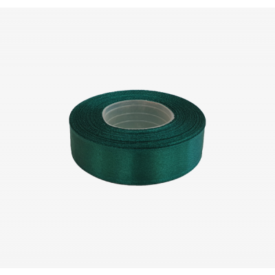 Satin ribbon 25mm x 32m, dark green