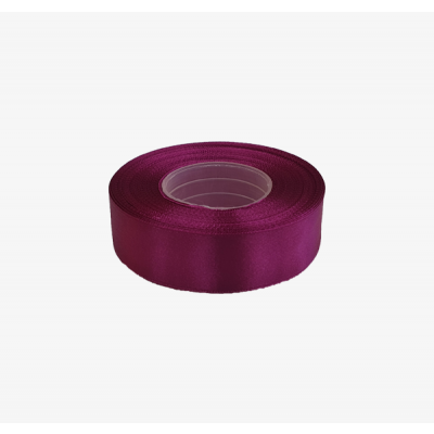 Satin ribbon 25mm x 32m, dark purple