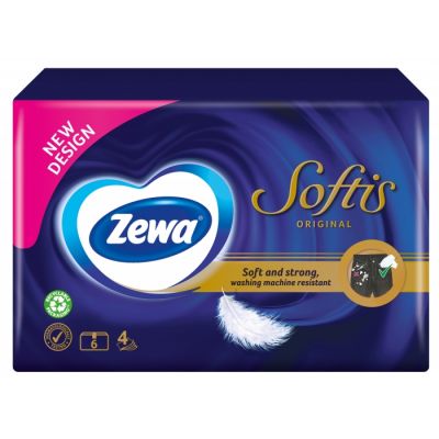 Taskurätikud ZEWA 4-kihiline Softis regular 6tk/pk