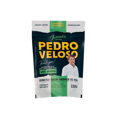 Kohv Farmers`s Coffee Pedro Veloso, hele röst, jahvatatud, 220g, Brasiilia