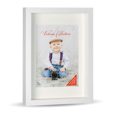 Picture frame white 3D 21x29.7 cm, frame depth 2.6 cm, three-dimensional objects can be placed in the picture frame