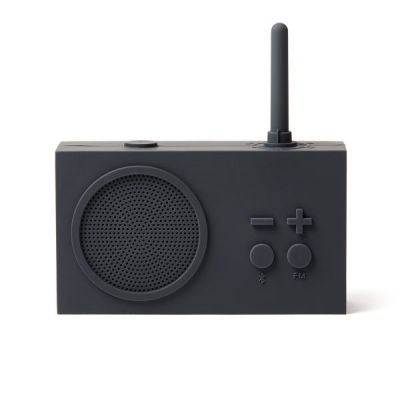 Raadio Lexon TYKHO3 tumehall - FM-raadio ja Bluetooth-kõlar 3W, IPX4, micro-USB laadimiskaabel