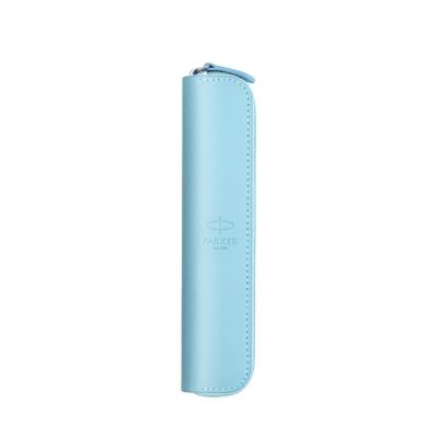 Pencil case Parker eco-leather, light blue