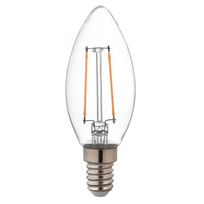Lamp LED Fil küünlakujuline  2,5W C35 /827 E14  250lm, 2700K, 150000h, D-35x97mm