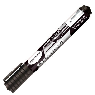 Permanent marker Centrum, chisel tip, 1-5 mm, black, waterproof