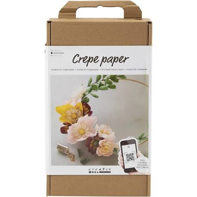 Craft Kit Creativ, Crepe Paper, Wreath