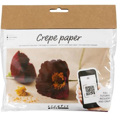 Craft Kit Creativ Mini, Crepe Paper, Poppies