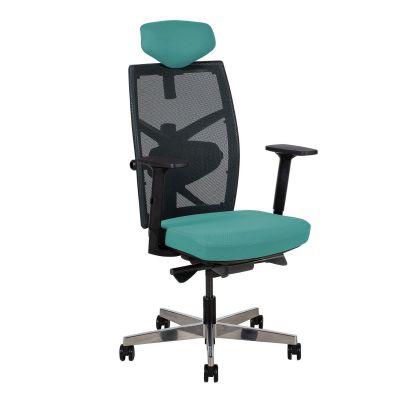 Task chair TUNE teal blue/black 13652