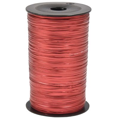 Packing tape, PS metallic, red, 50m in a roll