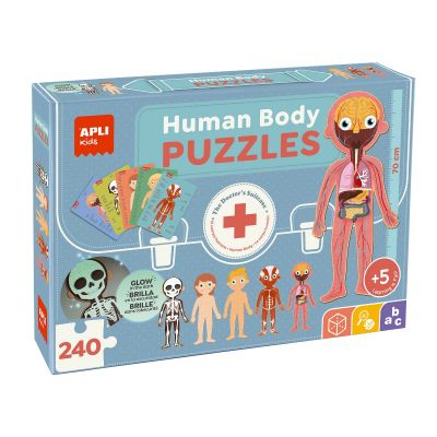Educational puzzle Human Body, 240 parts, Apli, 5+
