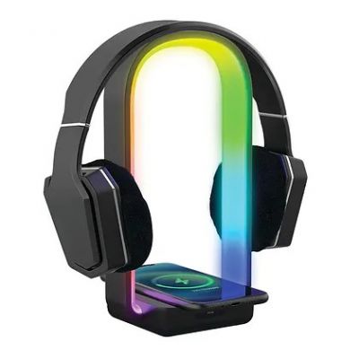 Wireless Charging with Headphones Stand Arc Light