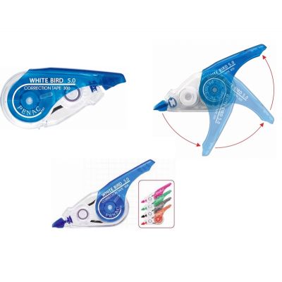 Correction tape Penac White Bird, 5mm x 8m, ergonomic, color variety