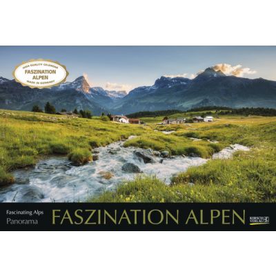 Seinakalender suur Alpide lummus 2024, 58 x 39 cm