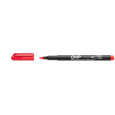 OHP marker M 1-1,5mm, red, permanent, ICO
