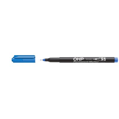 OHP marker S 0,3mm, blue, permanent, ICO