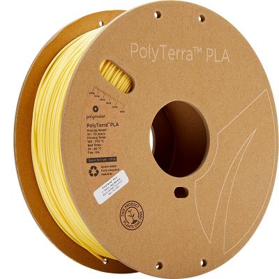 PLA filament 3D-printerile Polymaker PolyTerra Banana yellow, kollane 1.75mm 1 kg