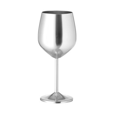 Wine glass ARLENE 540ml, aluminium, silver metallic colour