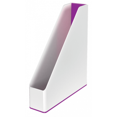 Document box 73x318x272mm Leitz WOW Dual color, glossy, white-purple