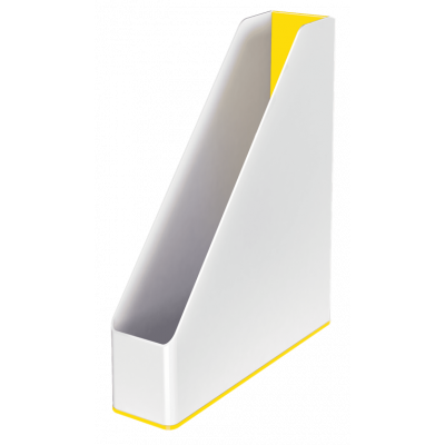 Document box 73x318x272mm Leitz WOW Dual color, glossy, white-yellow