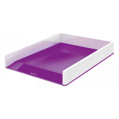 Document drawer 267x49x336mm Leitz WOW Dual color, glossy, white-purple