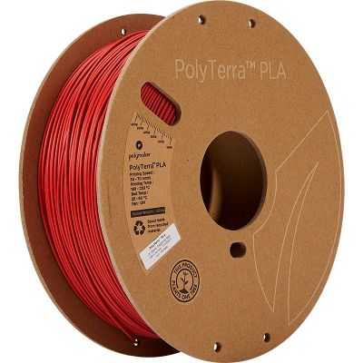 PLA filament 3D-printerile Polymaker PolyTerra Army Red, 1.75mm, 1 kg, punane