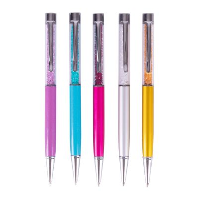 Ballpoint pen Apli Diamond, 1mm, assorted colors, blue refill