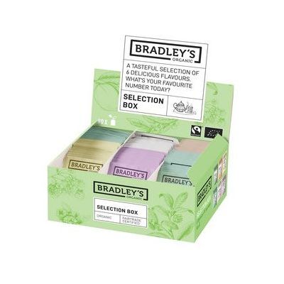 Tea selection Bradley´s Organic (6 flavors) 90 pcs/pk