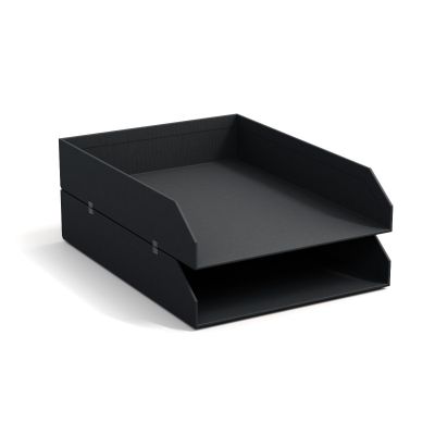 Stackable Letter Trays HAKAN Bigso Box, Paper Laminate Dark Grey 456