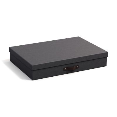 Document Box A3 SVERKER Bigso Box, Canvas Paper Laminate Black C68