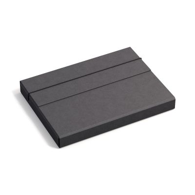 Pocket folder A4 Olof Bigso Box, Canvas Paper Laminate Black C68
