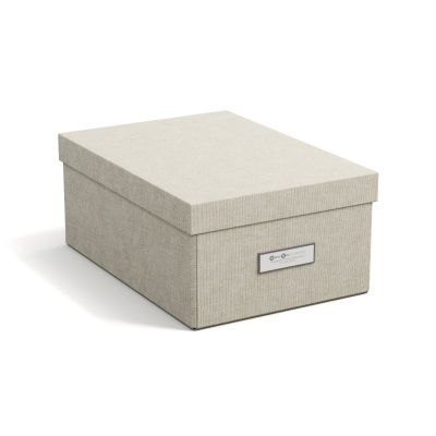 Collapsible box Karin Bigso Box 22,5x31,5x13,5cm Canvas Paper Laminate Linnen C55