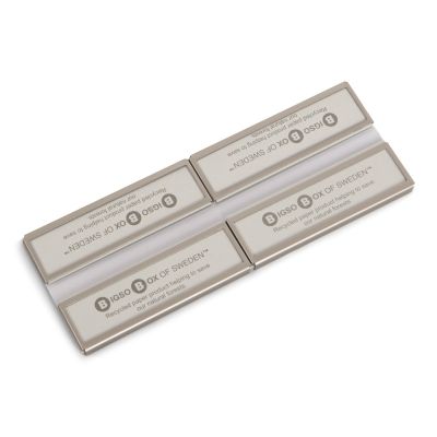 Label holder horizontal Bigso Box, 7 x 2,5cm 4 pcs