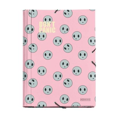 Mapp A4 kummiga DON´T PANIC Miquelrius