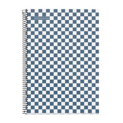Kaustik 215x309mm 4x4 ruut spiraal 80l CHAMBER BLUE Miquelrius